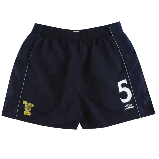 1999-00 Scotland Umbro Player Issue Away Shorts #5 *Mint* XL - Scotland / Mint / XL
