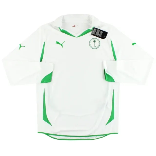 2010-11 Saudi Arabia Puma Player Issue Home Shirt L/S *w/tags* M - Asian / w/tags / Medium