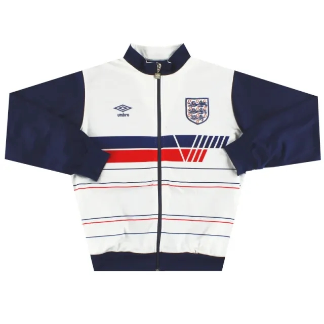 1987-90 England Umbro Track Jacket S - England / Excellent / Small
