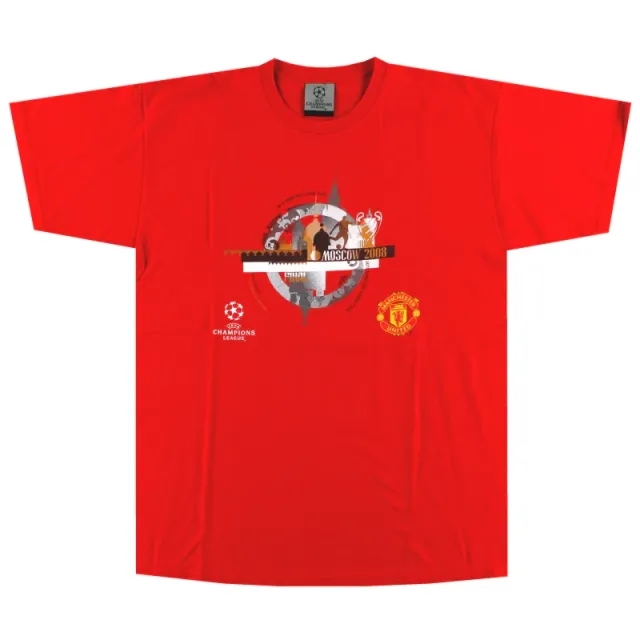 2007-09 Manchester United CL Graphic Tee L - Manchester United / Excellent / Large