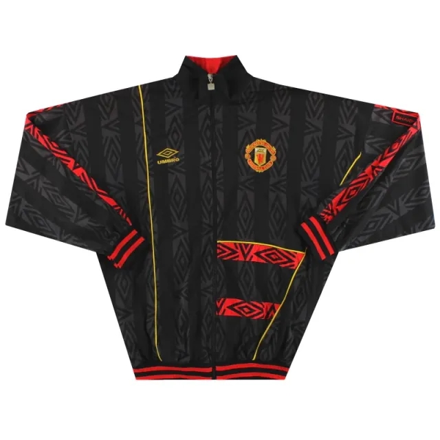 1993-95 Manchester United Umbro Track Jacket S - Manchester United / Very good / Small