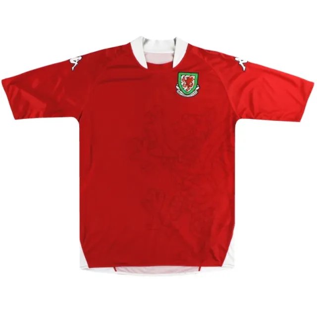 2007-08 Wales Kappa Home Shirt S - Wales / Excellent / Small