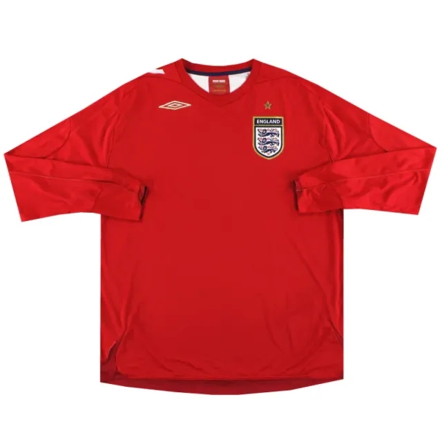 2006-08 England Umbro Away Shirt L/S XXXL - England / Excellent / XXXL