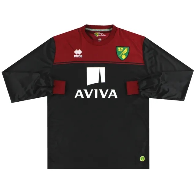 2014-15 Norwich City Errea Away Shirt L/S XXXL - Norwich City / Excellent / XXXL