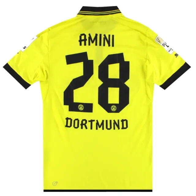 2012-13 Borussia Dortmund Puma Home Shirt Amini #28 L - Dortmund / Excellent / Large