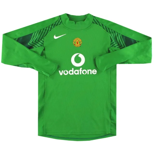 2004-05 Manchester United Nike Goalkeeper Shirt L.Boys - Manchester United / Excellent / Youth