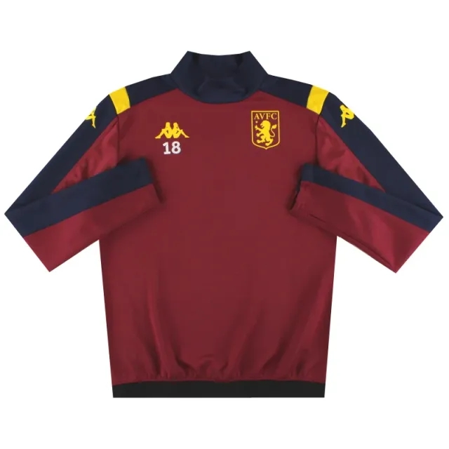 2019-20 Aston Villa Kappa Player Issue Training Top #18 L - Aston Villa / Excellent / Large