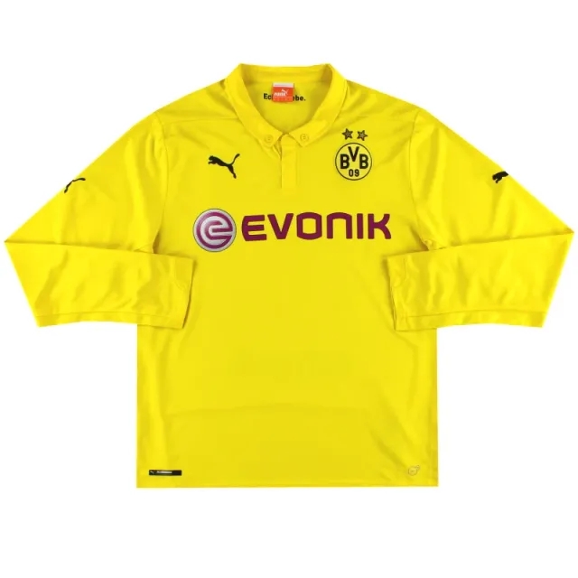 2014-15 Dortmund Puma Champions League Shirt L/S *As New* L - Dortmund / As New / Large