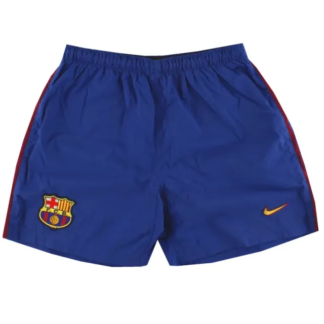 2002-03 Barcelona Nike Home Shorts *Mint* M - Barcelona / Mint / Medium
