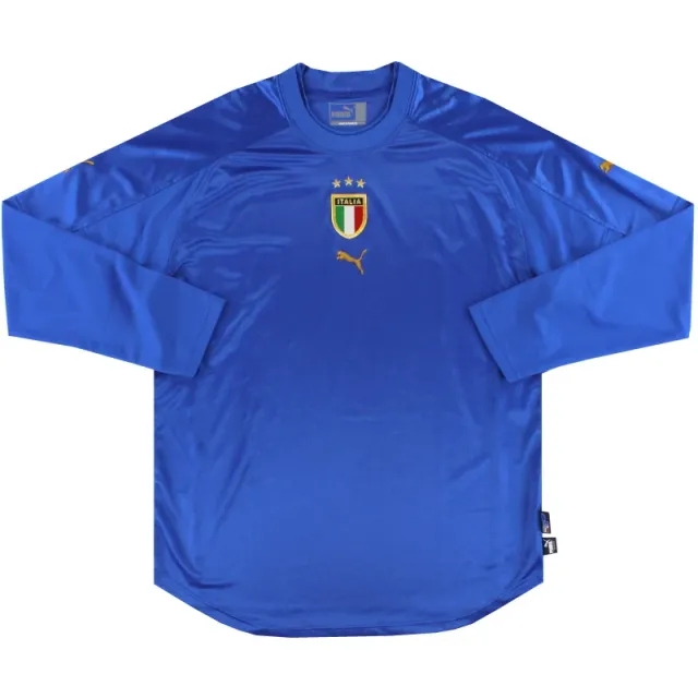 2004-06 Italy Puma Home Shirt L/S M - Italy / Excellent / Medium