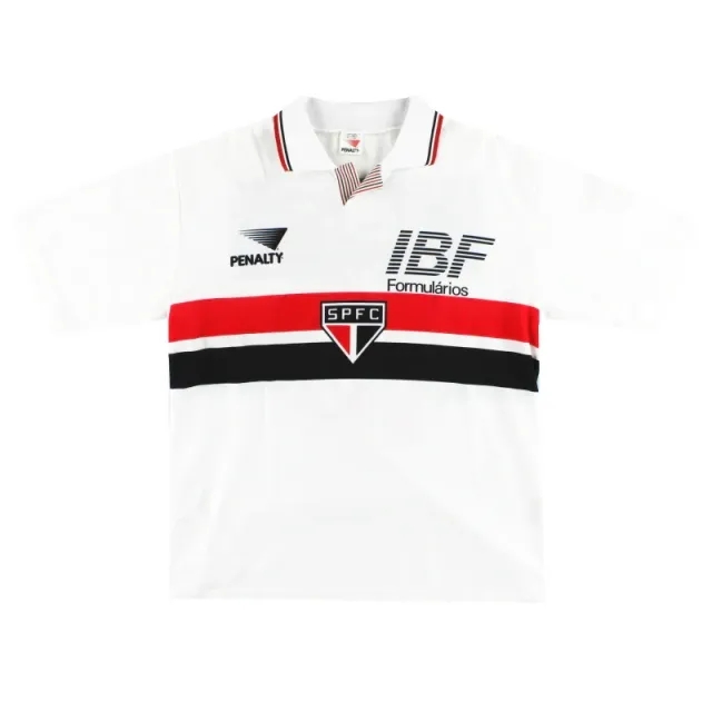 1992 Sao Paulo Home Shirt #10 L - Central and South American Clubs / Excellent / Large