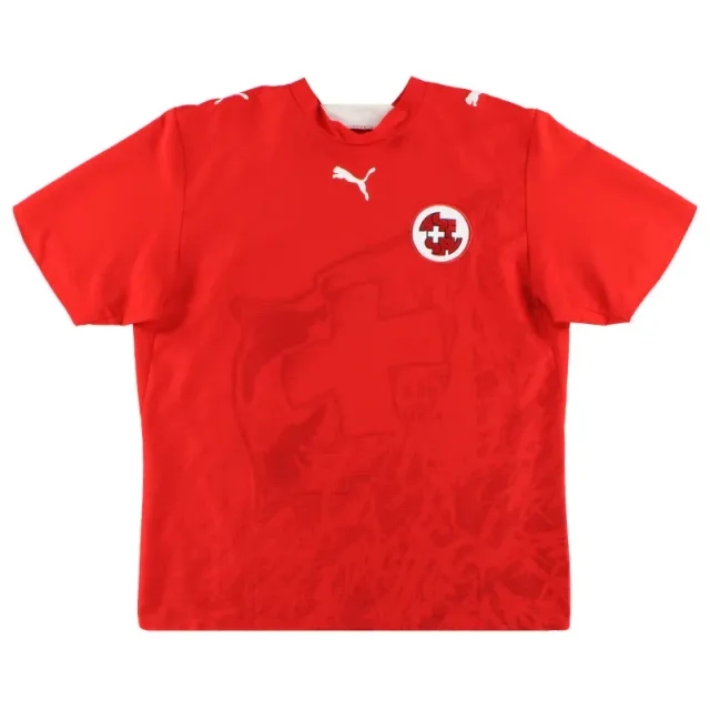 2006-08 Switzerland Puma Home Shirt S - Switzerland / Excellent / Small