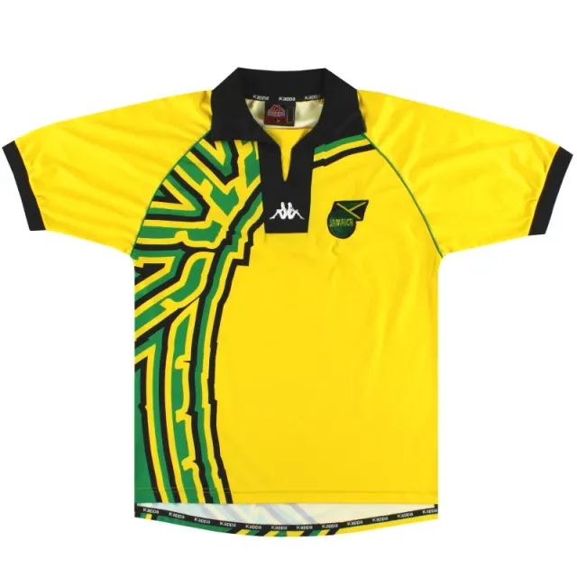 1998-00 Jamaica Kappa Home Shirt *Mint* M - Jamaica / Mint / Medium
