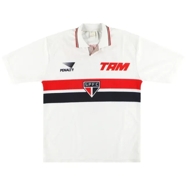 1993 Sao Paulo Penalty Home Shirt #5 L - Central and South American Clubs / Excellent / Large