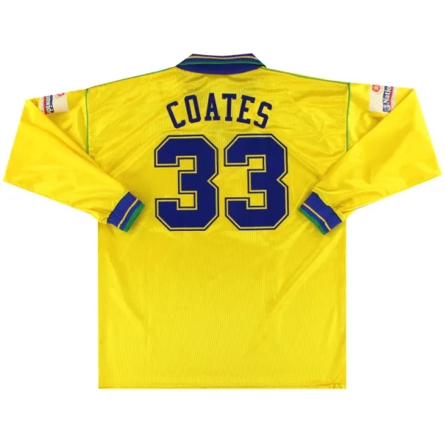 2002-03 Woking Match Issue Away Shirt Coates #33 L/S XL - Other Non League Clubs / Excellent / XL