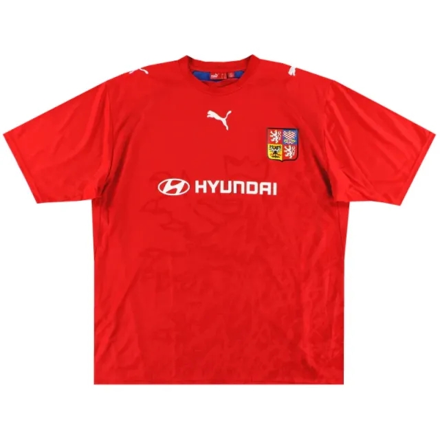 2006-08 Czech Republic Puma Home Shirt *Mint* XL - Czech Republic / Mint / XL