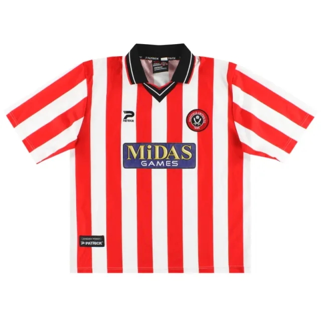2000-02 Sheffield United Patrick Home Shirt XL - Sheffield United / Excellent / XL