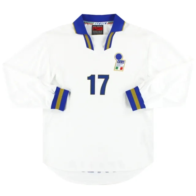 1996-97 Italy Nike Player Issue Away Shirt (Diego Fuser) #17 L/S L - Italy / Excellent / Large