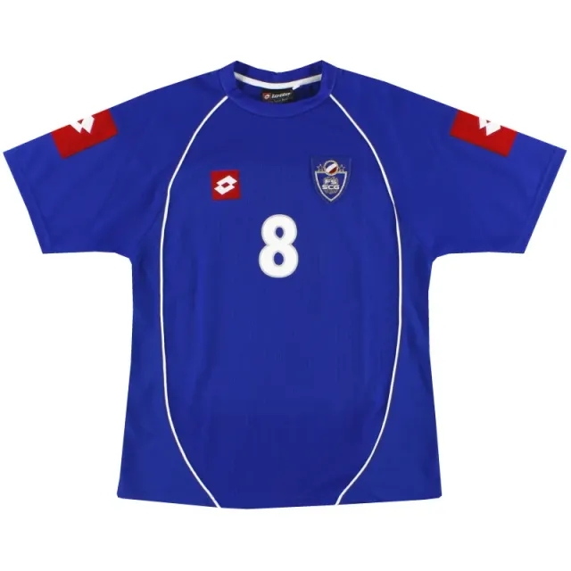 2003-04 Serbia and Montenegro Lotto Match Issue Home Shirt #8 M - Other European / Excellent / Medium