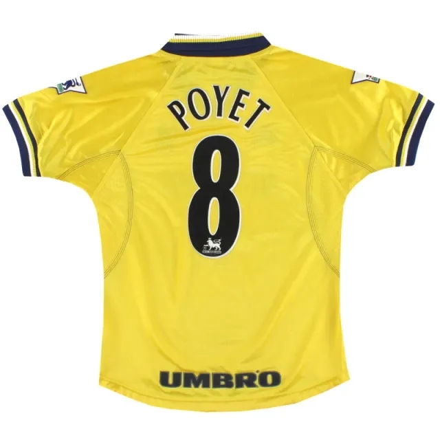 1998-00 Chelsea Umbro Third Shirt Poyet #8 Y - Chelsea / Very good / Youth