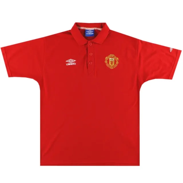 1998-99 Manchester United Umbro Polo Shirt XL - Manchester United / Excellent / XL