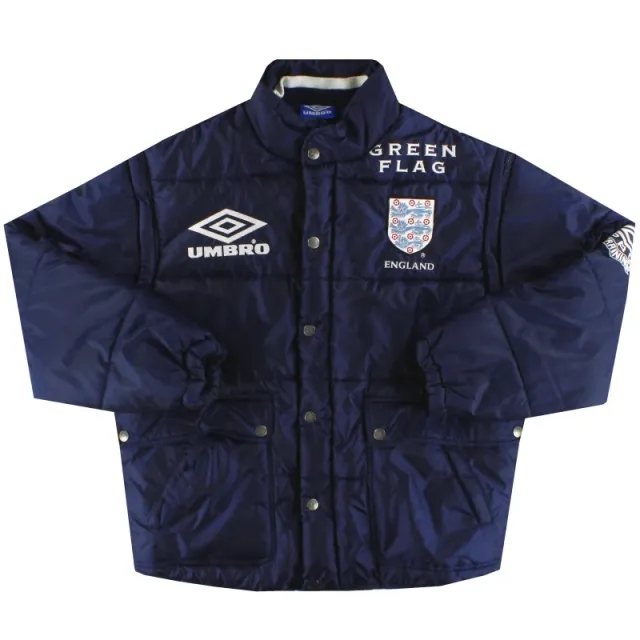 1998-99 England Umbro Bubble Jacket *As New* M - England / As New / Medium