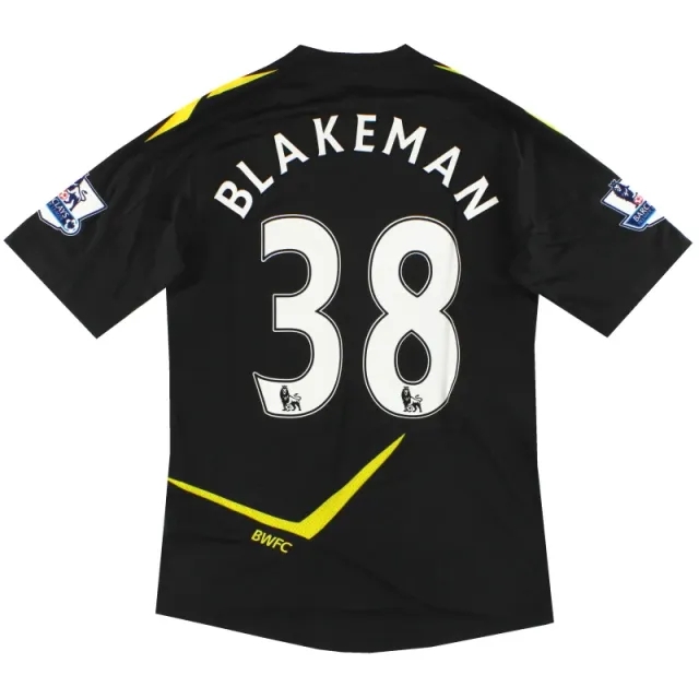2011-12 Bolton Reebok Player Issue Away Shirt Blakeman #38 *As New* M - Bolton Wanderers / As New / Medium