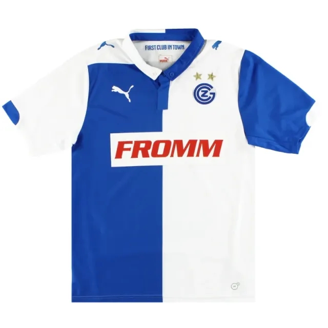 2014-15 Grasshoppers Puma Home Shirt S - Other European Clubs / Excellent / Small