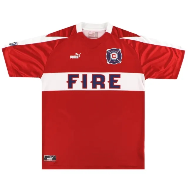 2003-04 Chicago Fire Puma Home Shirt L - USA Soccer Clubs / Excellent / Large