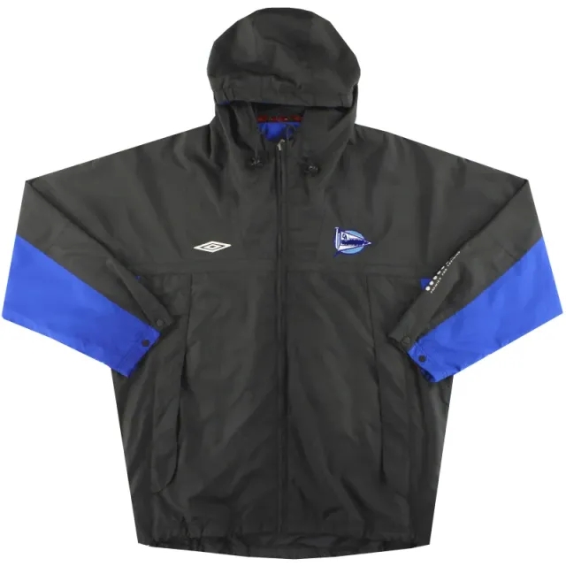 2002-03 Deportivo Alaves Umbro Hooded Track Jacket M - Other Spanish Clubs / Excellent / Medium
