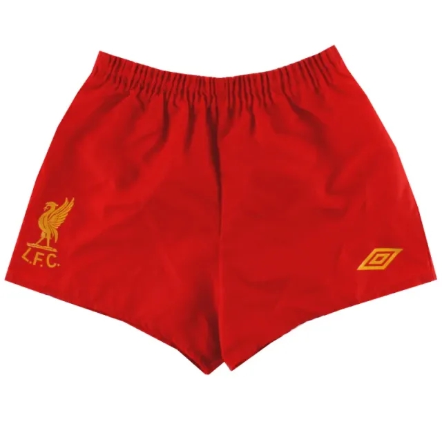 1983-84 Liverpool Umbro Home Shorts S - Liverpool / Excellent / Small