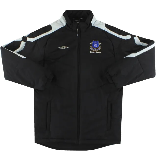 2007-08 Everton Umbro Padded Bench Coat *Mint* S - Everton / Mint / Small