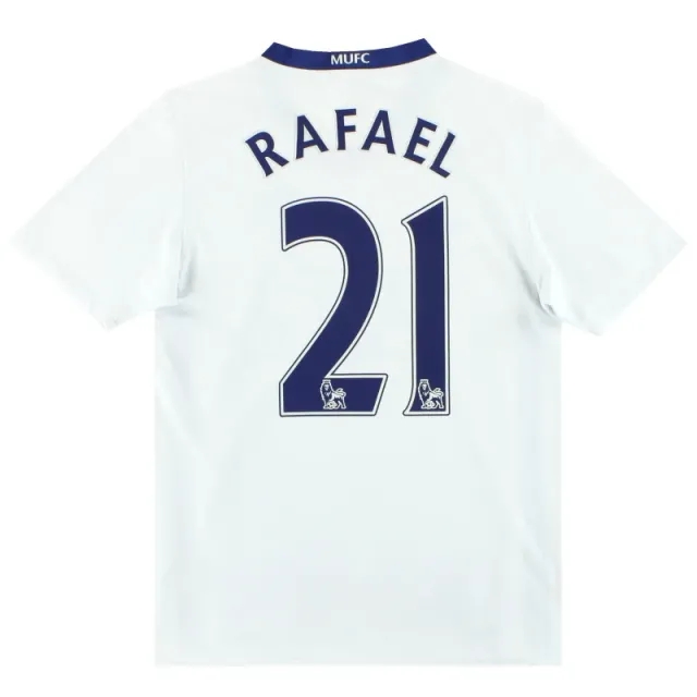 2008-10 Manchester United Nike Away Shirt Rafael #21 L.Boys - Manchester United / Very Good / Youth