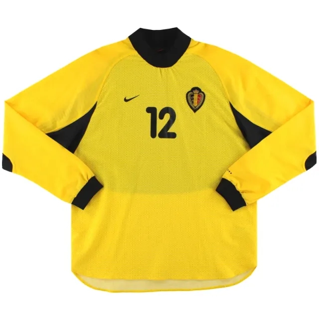2000-02 Belgium Nike Player Issue Goalkeeper Shirt #12 XL - Belgium / Excellent / XL