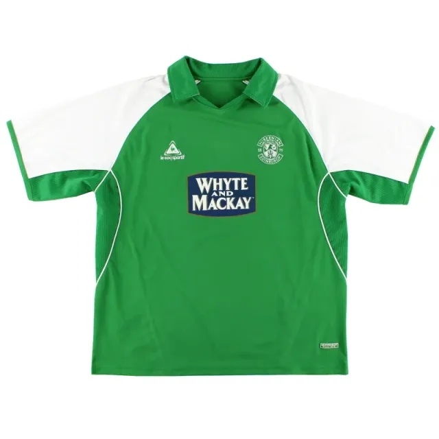 2005-06 Hibernian Le Coq Sportif Home Shirt XL - Other Scottish Clubs / Excellent / XL