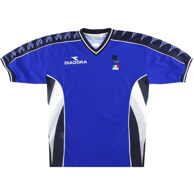 1999-00 Italy Diadora FIGC Training Shirt *Mint* XL - Other Italian Clubs / Mint / XL