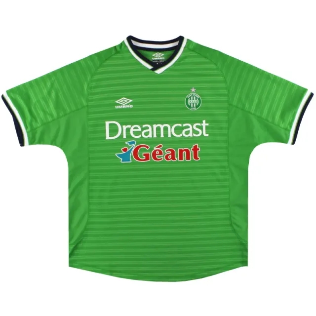 2000-01 Saint Etienne Umbro Home Shirt XL - French Clubs / Excellent / XL