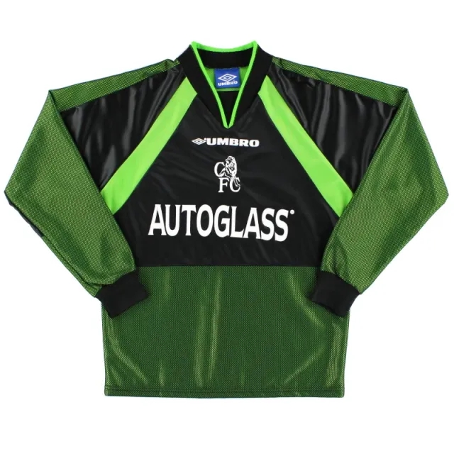 1998-00 Chelsea Umbro Goalkeeper Shirt Y - Chelsea / Excellent / Youth