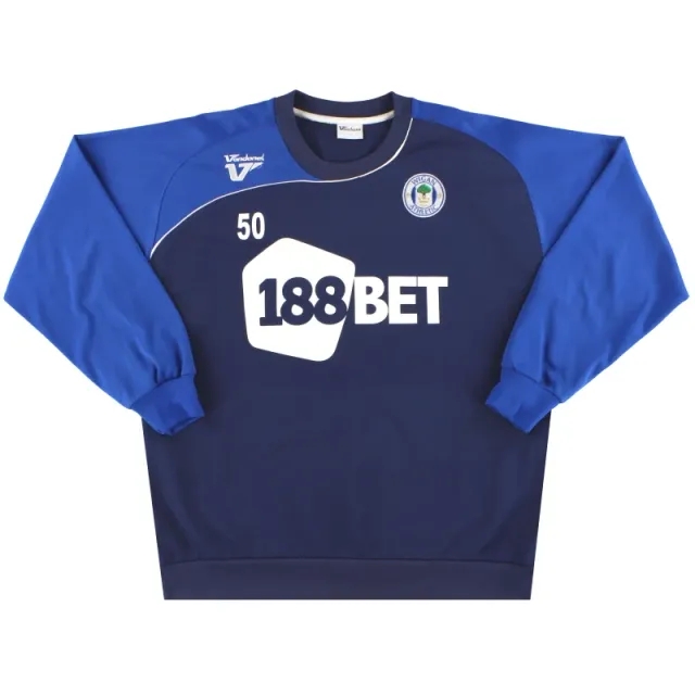 2009-10 Wigan Vandanel Player Issue Sweatshirt #50 L - Wigan / Excellent / Large