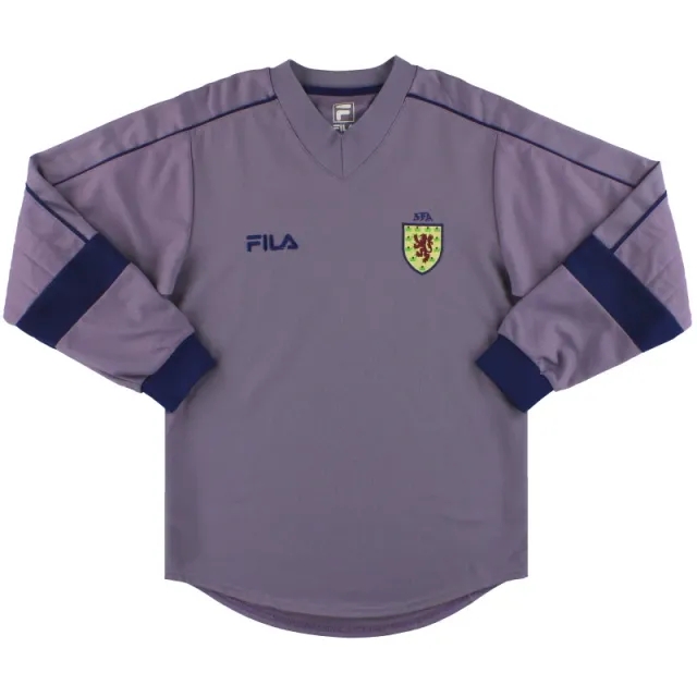 2001-03 Scotland Fila Goalkeeper Shirt S - Scotland / Excellent / Small
