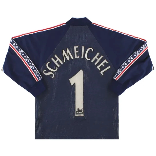 1998-99 Manchester United Umbro Goalkeeper Shirt Schmeichel #1 Y - Manchester United / Very Good / Youth