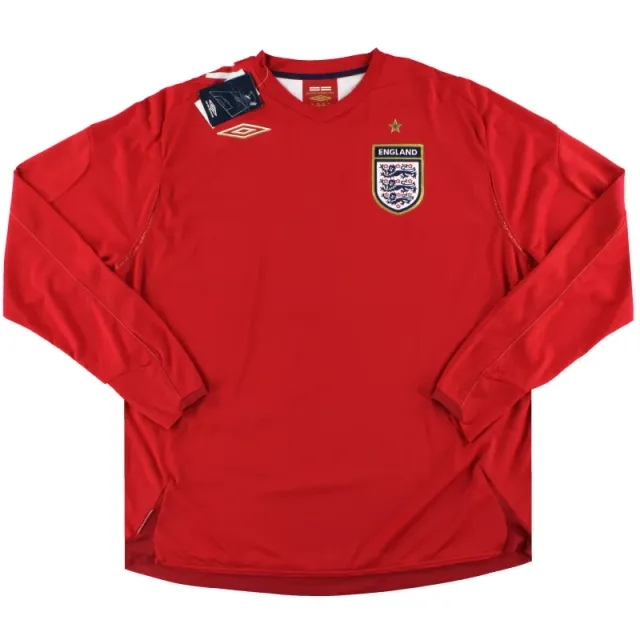2006-08 England Umbro Away Shirt L/S *w/tags* XXL - England / w/tags / XXL