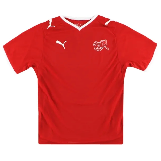 2008-10 Switzerland Puma Home Shirt *Mint* XL - Switzerland / Mint / XL