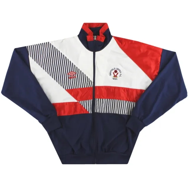 1989-91 Sheffield United Umbro Track Jacket XS - Sheffield United / Excellent / XS