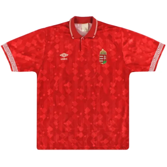 1990-93 Hungary Umbro Home Shirt L - Other European / Excellent / Large