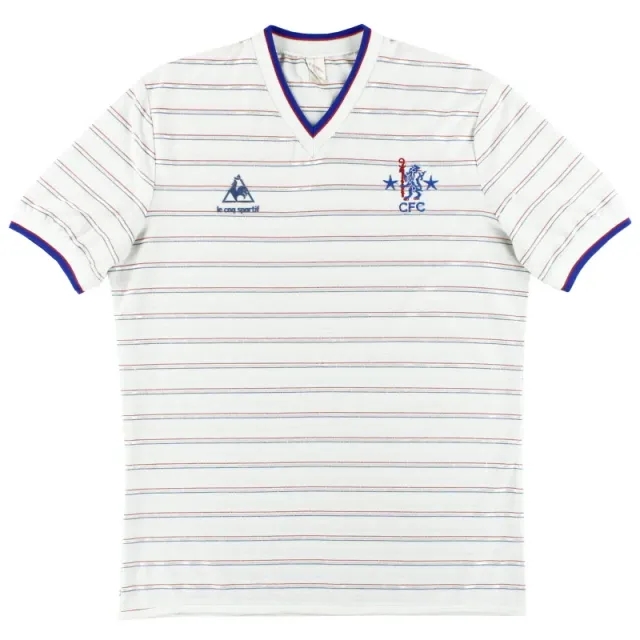 1984-86 Chelsea Le Coq Sportif Away Shirt L.Boys - Chelsea / Excellent / Youth