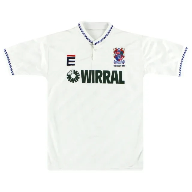 1990 Tranmere Rovers 'Wembley 1990' Home Shirt M - Tranmere Rovers / Excellent / Medium