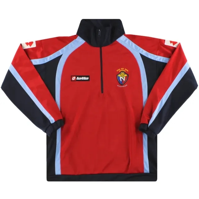 2010 El Nacional Lotto 1/2 Zip Track Top S - Central and South American Clubs / Excellent / Small