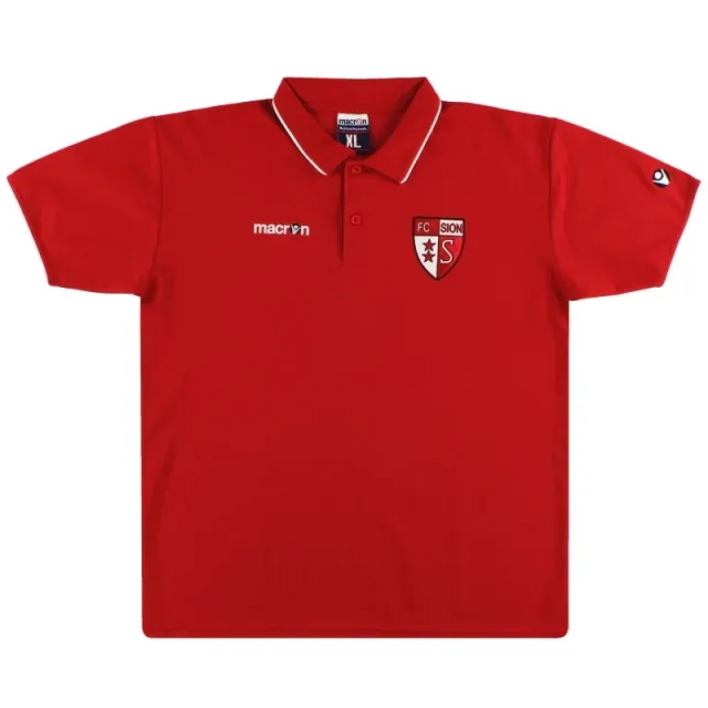 2007-08 FC Sion Macron Polo Shirt *Mint* XL - Other European Clubs / Mint / XL