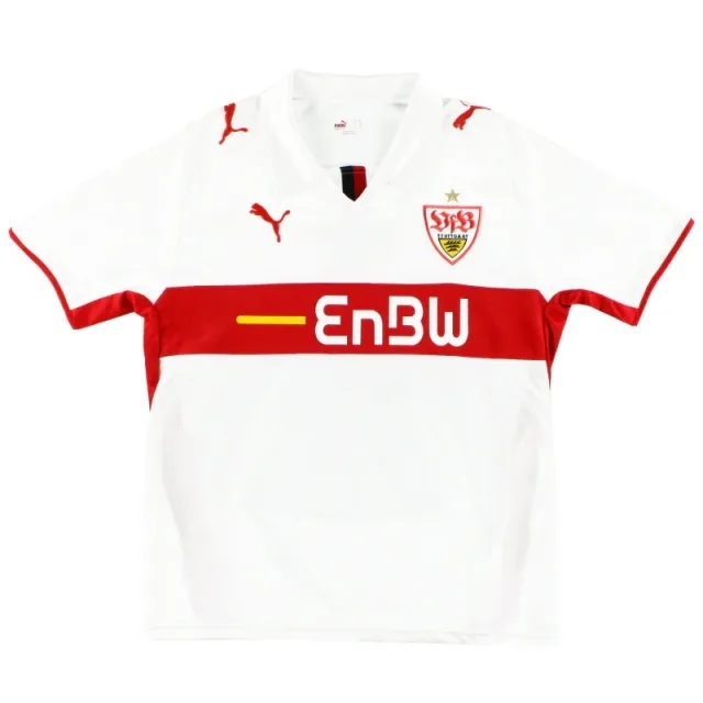 2008-09 Stuttgart Puma Home Shirt S - Other German Clubs / Very Good / Small